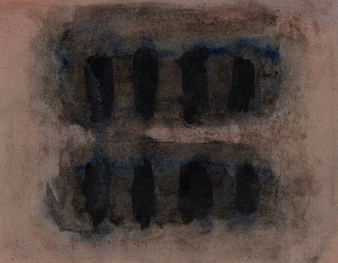 L1411 - Nicholas Herbert, British Artist, abstract painting, Residual Trace - Necropolis, 2022